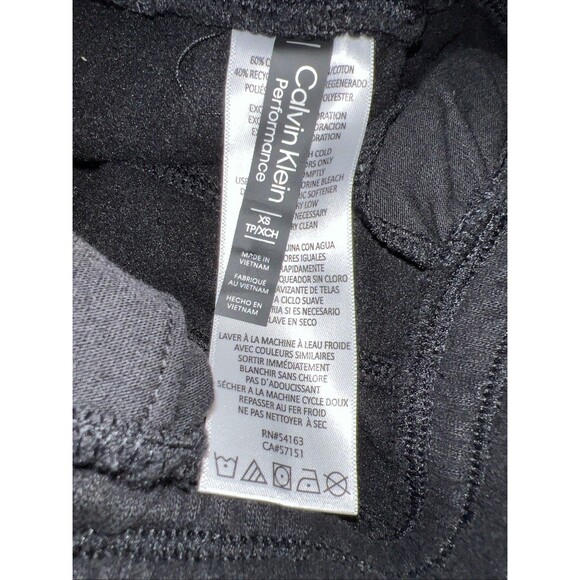 CALVIN KLEIN Performance Joggers Sweatpants Black Drawstring Women’s Size XS - Picture 3 of 8